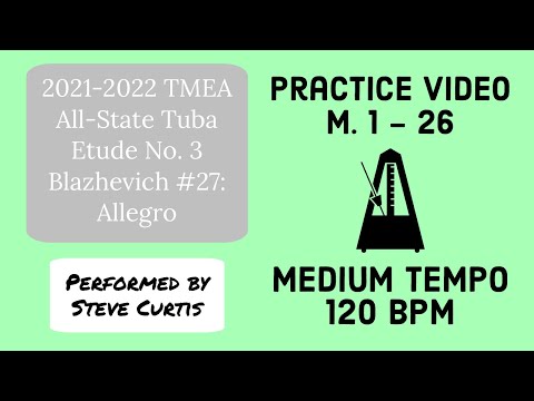 Blazhevich 27 Practice Video 3 - Medium Tempo: M. 1-26