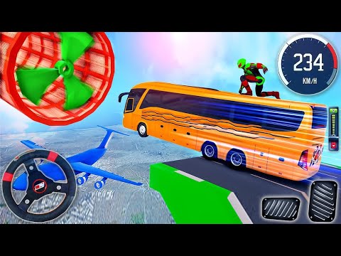 Bus Stunt Racing 3D Simulator - Impossible Bus Mega Ramp Driving - Android GamePlay