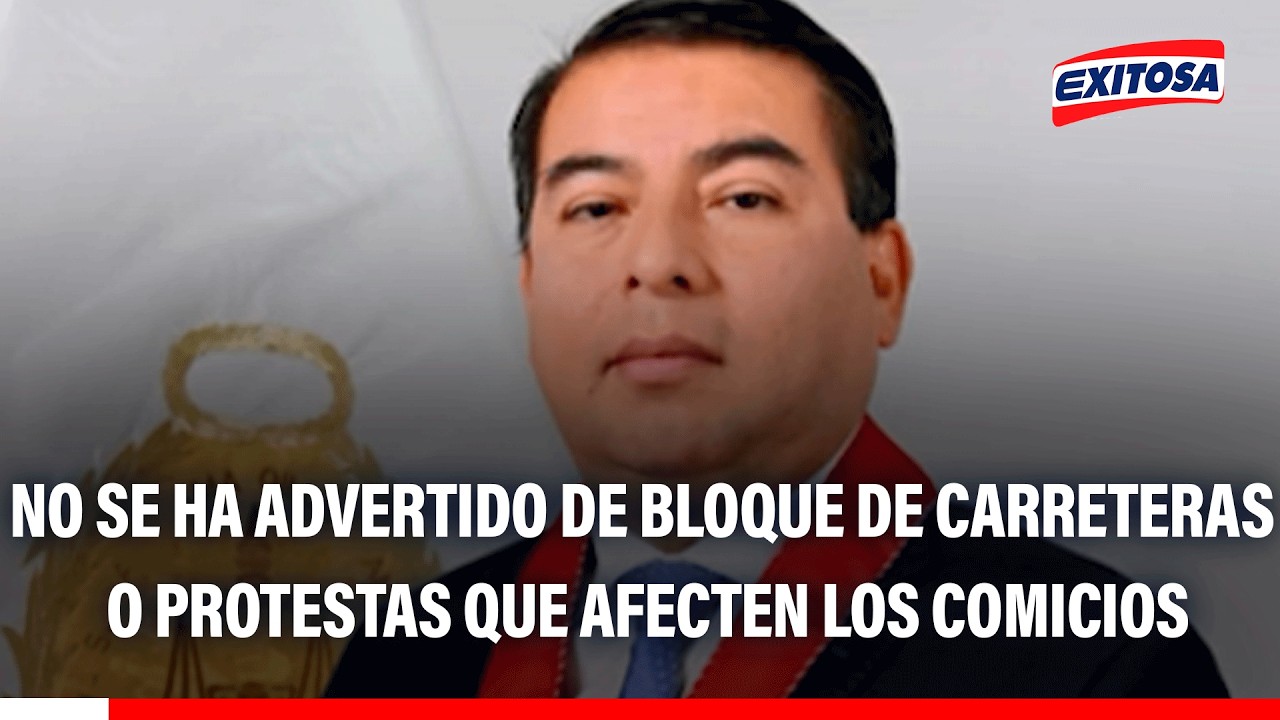 🔴🔵No se han registrado movilizaciones que afecten el proceso electoral, señala Alfonso Barrenechea