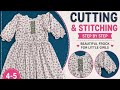 4 5 Years Girls Frock Cutting And Stitching Easy DIY Kids Dress Tutorial