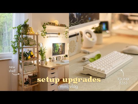setup upgrades | ikea vilto shelf & new gaming keyboard
