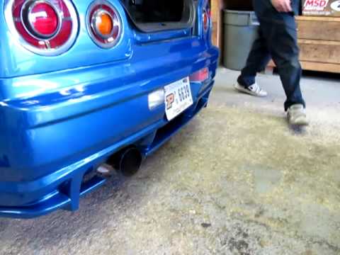 Top Speed Autosport Trust Titanium Exhaust Nissan GTR R34