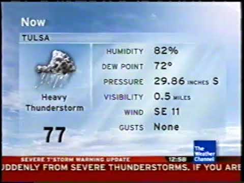 The Weather Channel IntelliStar 1 SD Local Forecast — 2008-05-27T00:58-0500 — Tulsa, OK