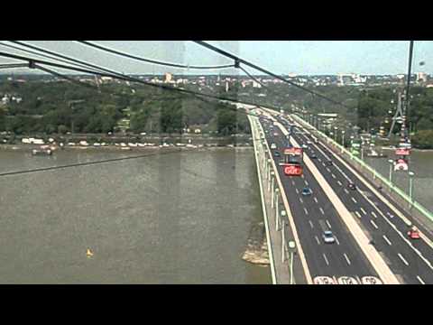 Ausblick aus der Kölner Rheinseilbahn