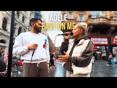 People STOPPED In Their Tracks For This DUET | Adele - Easy On Me (Luke & Liv Cover)
