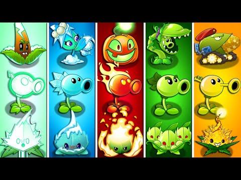 PvZ 2 Final Boss - 12 Team Random 3 Plants Power-Up vs PvZ 2 Final Bosses Fight!