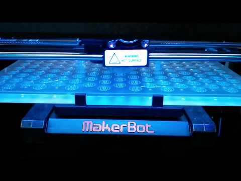 The Makerbot Replicator 2 in action