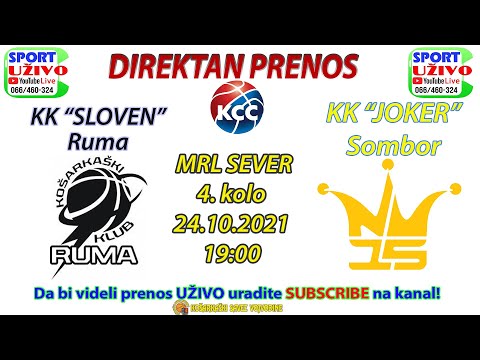 KK "SLOVEN"  - KK "JOKER"  - 4. kolo - 1. MRL SEVER KSV A 67:98