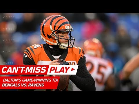 Andy Dalton Hits Tyler Boyd for the Game-Winning TD! | Can't-Miss Play | NFL Wk 17 Highlights
