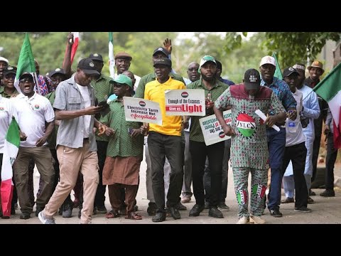 Labour unions protest in Nigeria over rise in electricity prices