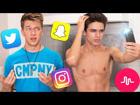 Social Media In Real Life (Musical.ly,Snapchat,ect.) (Collins Key) | Brent Rivera