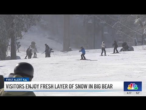 Winter wonderland in Big Bear attracts more tourists