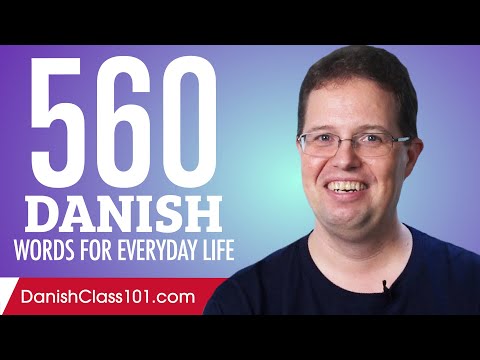 560 Danish Words for Everyday Life - Basic Vocabulary #28