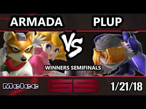 GENESIS 5 SSBM - [A]rmada (Fox, Peach) VS PG | Plup (Sheik) - Smash Melee WSF