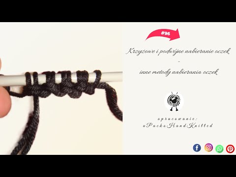 Cross cast-on and double cast-on. Two different ways to cast on stitches.