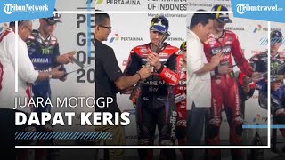Francesco Bagnaia Juara MotoGP Dapat Keris Pusaka, Diberikan oleh Erick Thohir