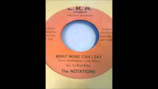 WHAT MORE CAN I SAY ~ THE NOTATIONS