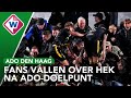 ADO-fans vallen over boarding na doelpunt Verheydt - OMROEP WEST SPORT