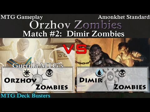 Orzhov Zombies vs Dimir Zombies Amonkhet Standard Gameplay