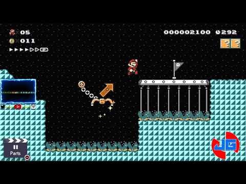 Swinging Claw Ropes Course: Clear in 0m 18s - Super Mario Maker 2 Speedrun