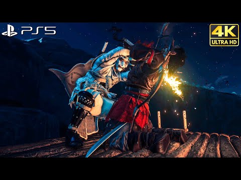 Ghost Of Tsushima - PS5 Combat Gameplay #2 | 4K 60FPS