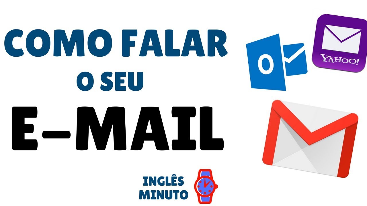 Como eu falo o meu email em Inglês? - Inglês minuto - Aprenda a falar o seu email corretamente