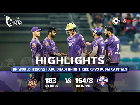 ILT20 S2 | English - HIGHLIGHTS | Sunil Narine & David Warner | ADKR vs DC - T20 | 3rd Feb