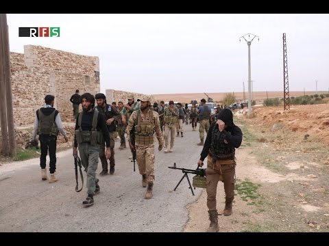 تقرير تلفزيوني لقناة أورينت مقابلة عدد من العسكريين والسياسيين للحديث عن حصار الجيش الحر لمدينة الباب في حلب و عن إستعانة تنظيم الدولة بمفخخاته و قتل 14 جندي تركي