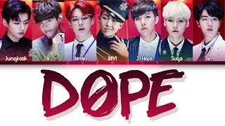 BTS (방탄소년단) - DOPE (쩔어) (Japanese Version) (Color Coded Lyrics Eng/Rom/Kan)
