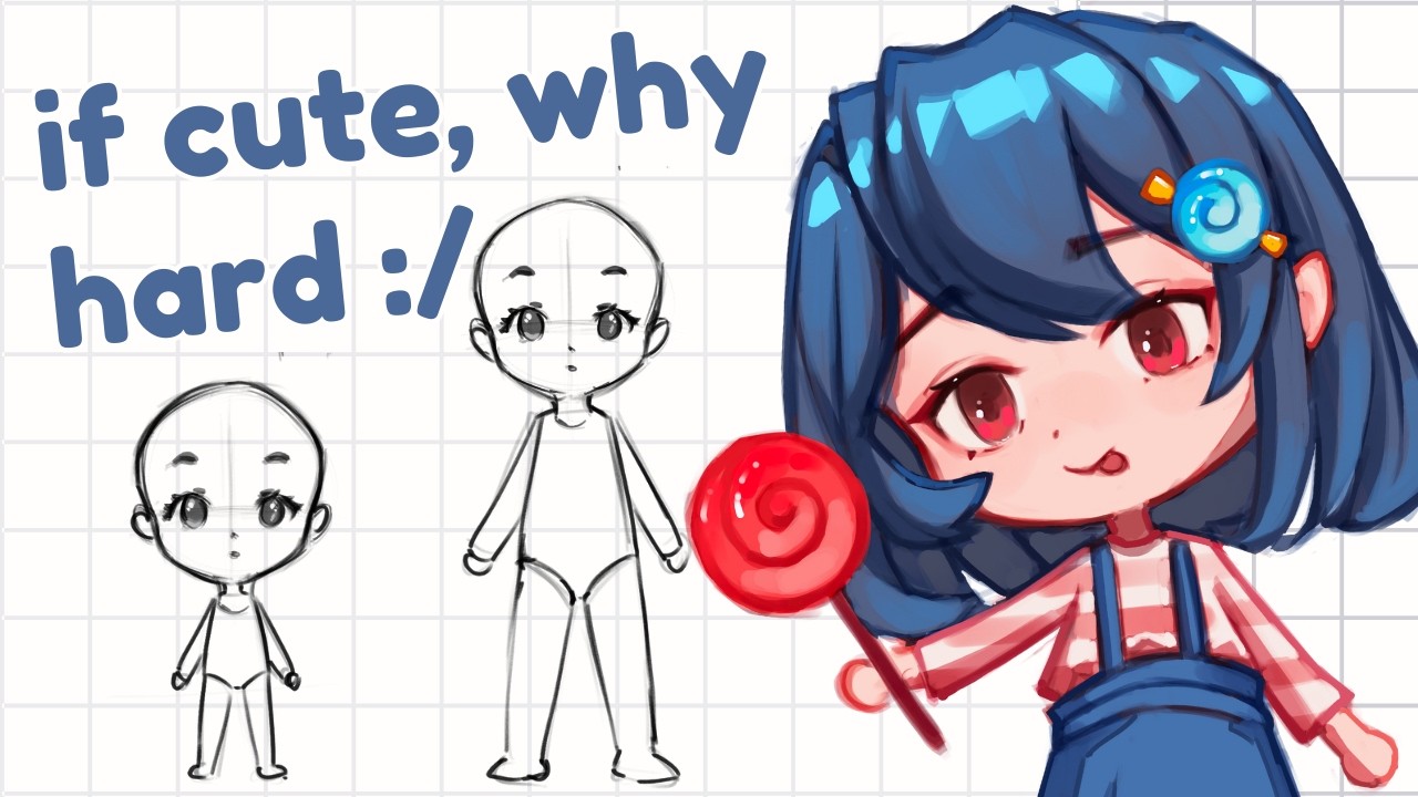 I Speedran Learning to Draw Chibis in just ONE DAY! | Anime Style | Full Process + Tips