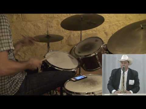 Dan Weiss's drum interpretation of auctioneer Ty Thompson