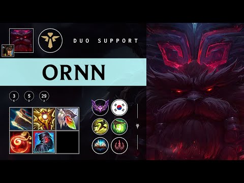 Ornn Support vs Blitzcrank - KR Master Patch 25.24