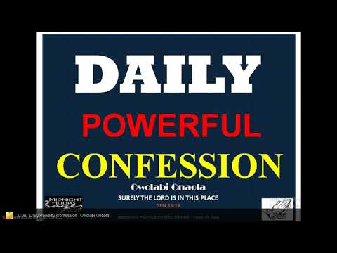 Daily Powerful Confession - Owolabi Onaola