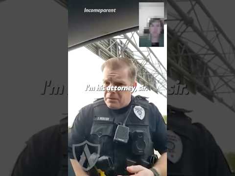 Cop Loses It When He Finds Attorney Is Present At Traffic Stop 😂 full vid: Attorney Shield