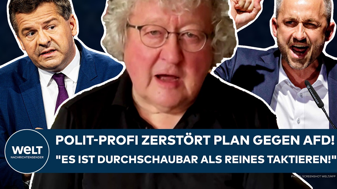 DEUTSCHLAND: Polit-Profi zerstört den Plan gegen AfD! "Es ist durchschaubar als reines Taktieren!"