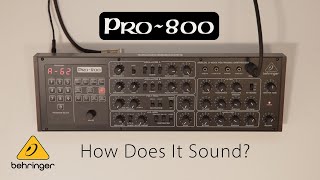 Behringer PRO-800 - How Does It Sound?
