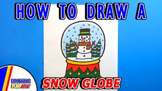 How To Draw A Snow Globe