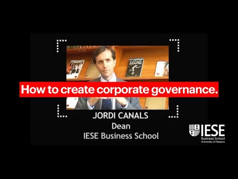 Why is corporate governance important according to Jordi Canals