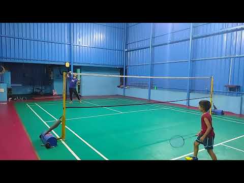 Rahul Bhardwaj National Badminton Champion training little Pratham
