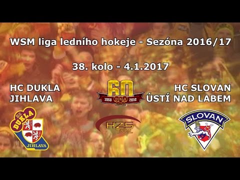 38. kolo (4.1.2017) HC Dukla Jihlava - HC Slovan Ústí nad Labem