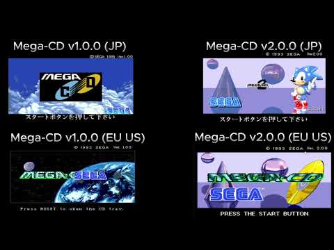 Sega Mega-CD And Sega-CD Startup | JVC X'EYE And Wondermega included