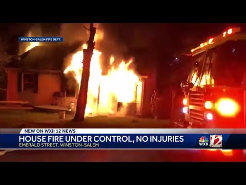 Winston-Salem Fire Department Controls House Fire on Emerald Street