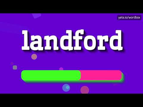 LANDFORD - HOW TO PRONOUNCE IT? #landford