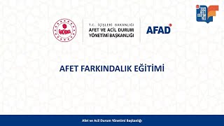 Afet Farkındalık Eğitimi | AFAD