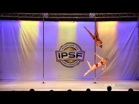 Doubles Alessandra Rancan & Denise Mendes of Brazil - IPSF World Pole Sports Championships 2018