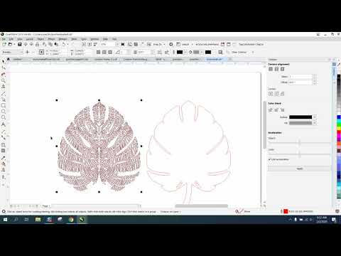 Corel Draw Tips & Tricks Contour alll the items all at once WOW Part 2