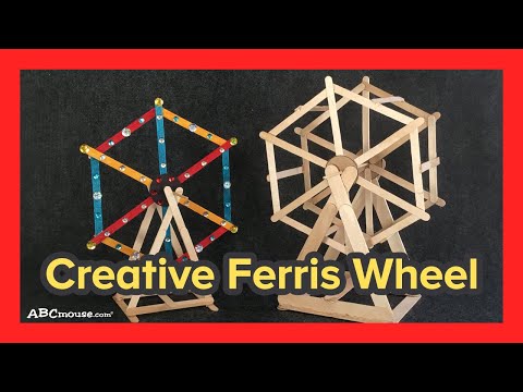 STEM Activity for Kids: Popsicle Stick Ferris Wheel by ABCmouse.com