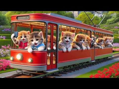 Tike tike tačke, tramvaj vozi mačke - Brojalica za decu 😺😻😹