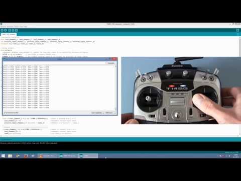 YMFC-3D part 2 - Connect RC transmitter and receiver - Arduino quadcopter.