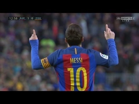 Lionel Messi Amazing Goal - Barcelona vs Osasuna 7-1 |  La Liga 26.04.2017